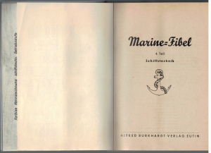 Marine Fibel 4. Teil Schiffstechnik (1 St.) F. Rohlfing